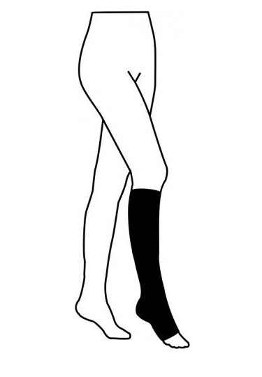 Avicenum PHLEBO 360 AD M NORMAL 2K 8001 natură șosete de genunchi , open top