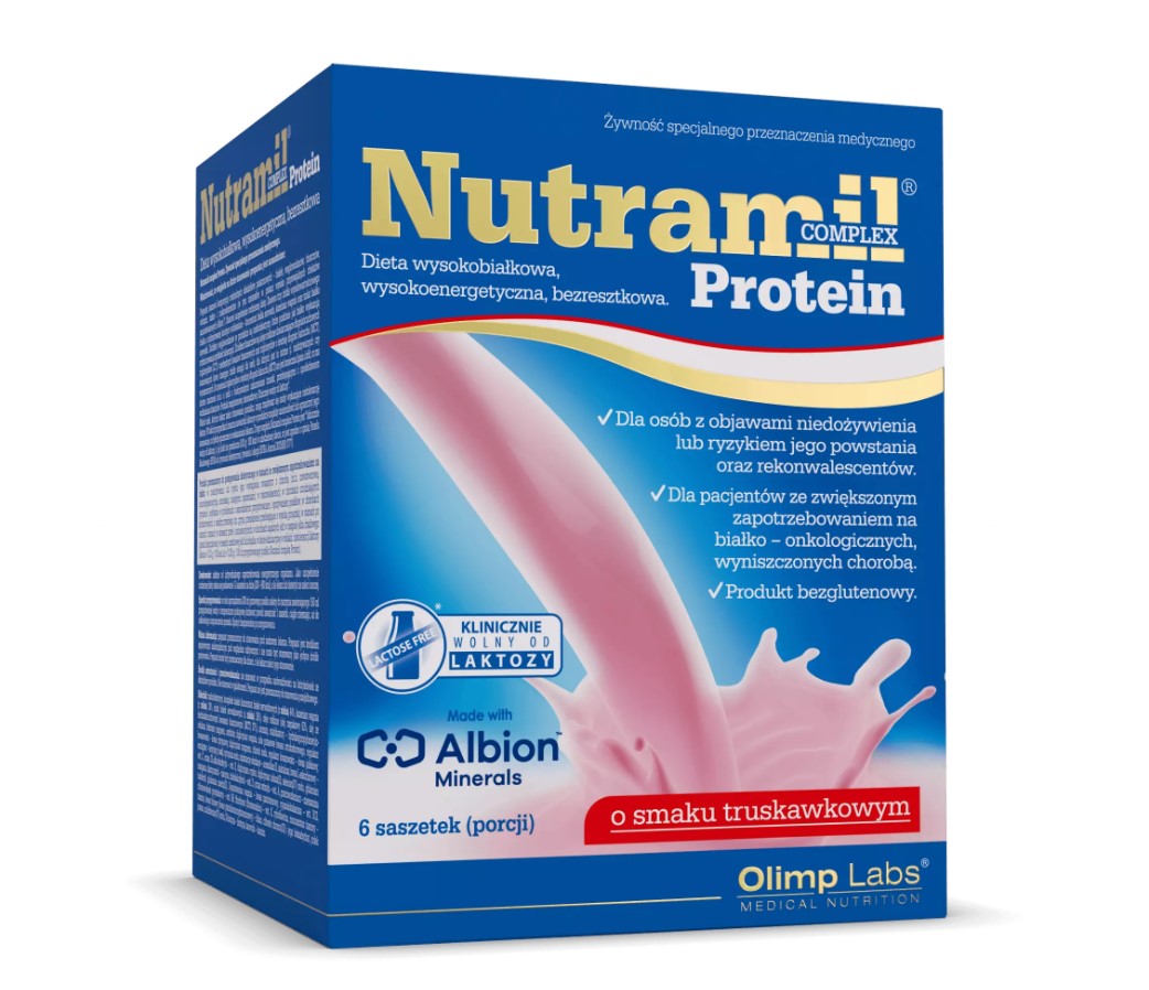 Olimp Nutramil complex Protein 72g 1pc căpșuni