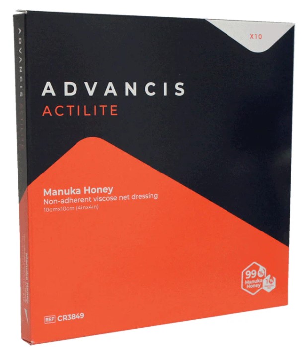 Actilite 10 * 10cm plasă de pansament cu miere de Manuka 1pc
