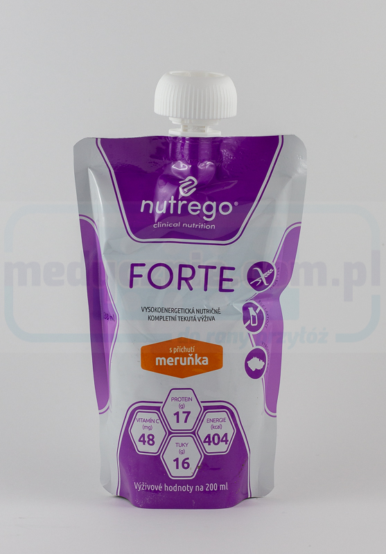 Nutrego Forte 12x200 ml Caise Dieta bogată în calorii și proteine