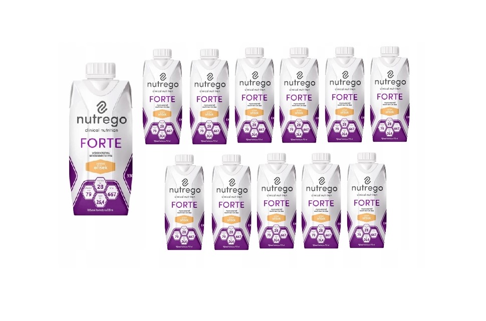 Nutrego Forte 12x330 ml Alune diete hipercalorice, bogate în proteine