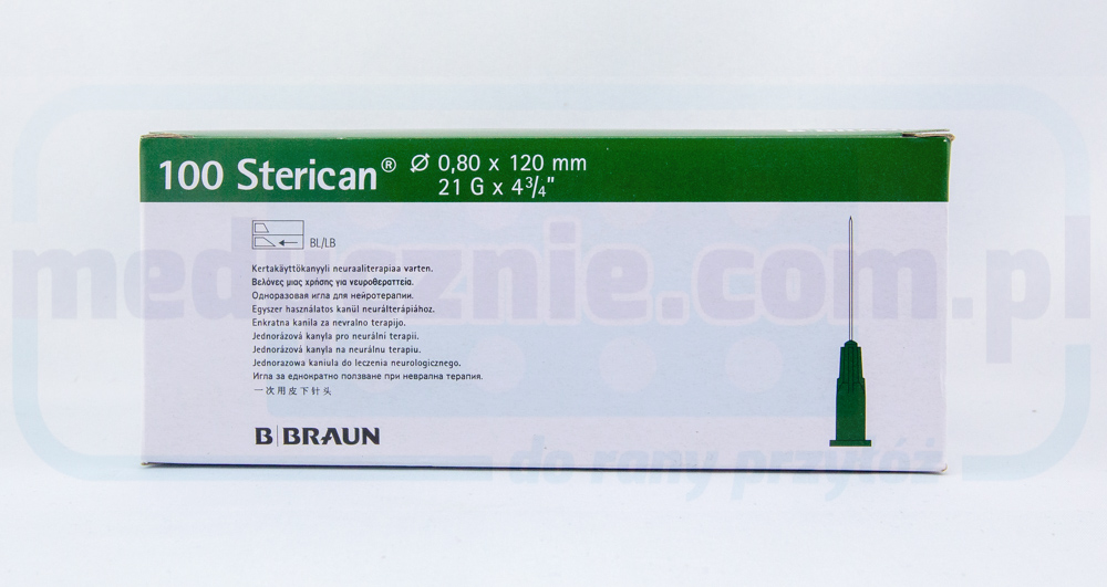 Ac Sterican Sterican G21 0.8*120mm 100pcs REF 4665643