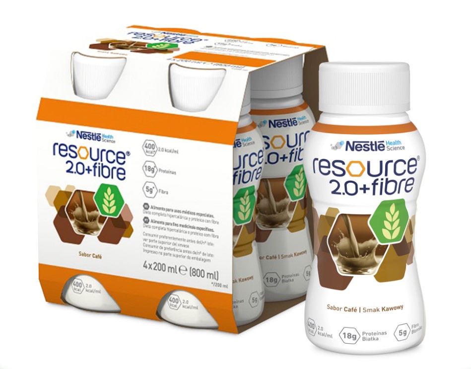 Resurse 2.0+Fibre 4x200ml aromă de cafea
