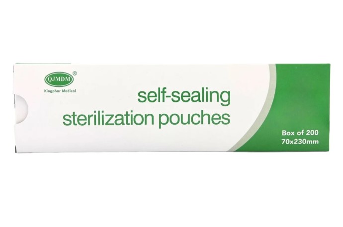 70mm * 230mm 200pcs pungi folie sterilizare - Imagine 2