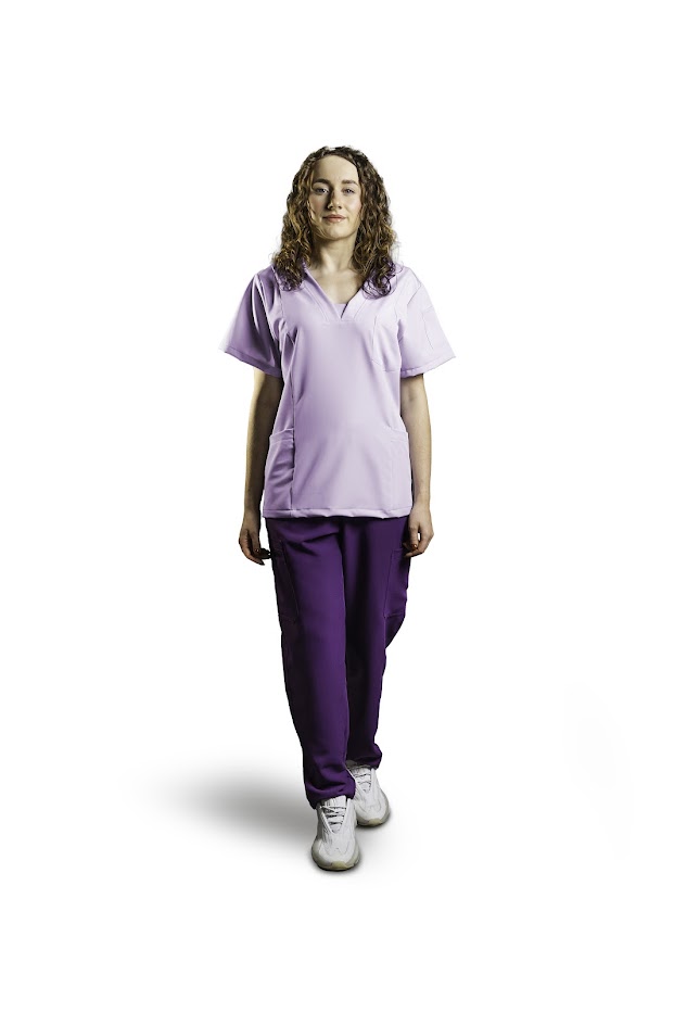 Set medical GAIA pentru femei violet S