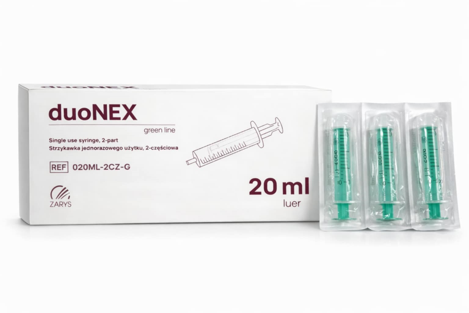Seringi 20ml 100pcs duoNEX sterile j.u.