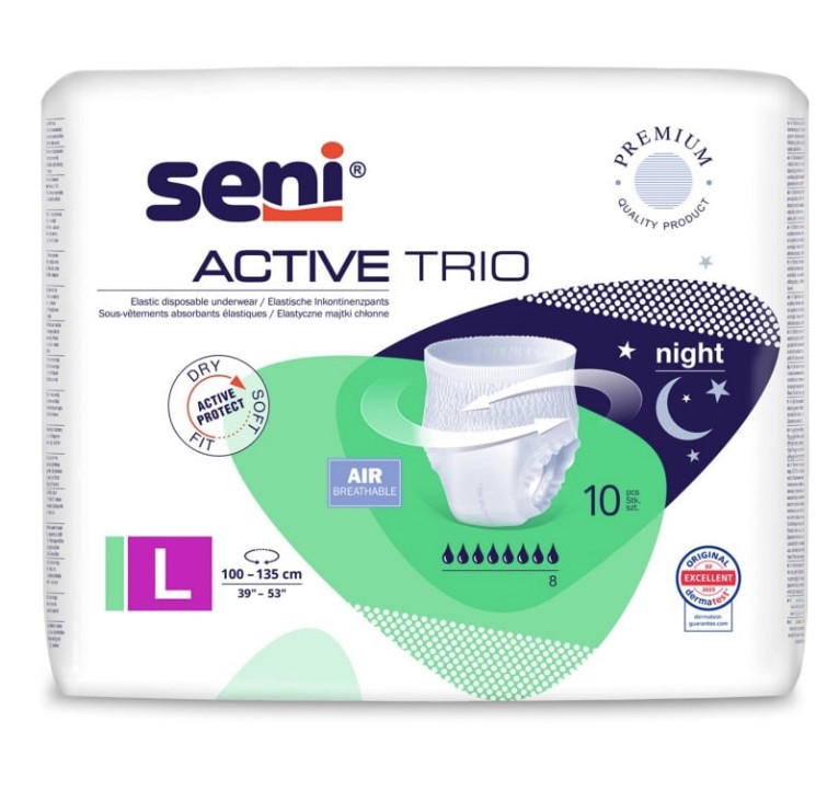 Seni Active Trio LARGE chiloți absorbanți 10pcs