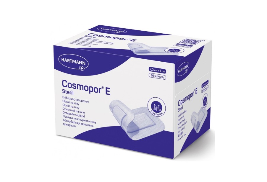 Pansament cu tampon absorbant COSMOPOR E 7.2* 5cm 50pcs