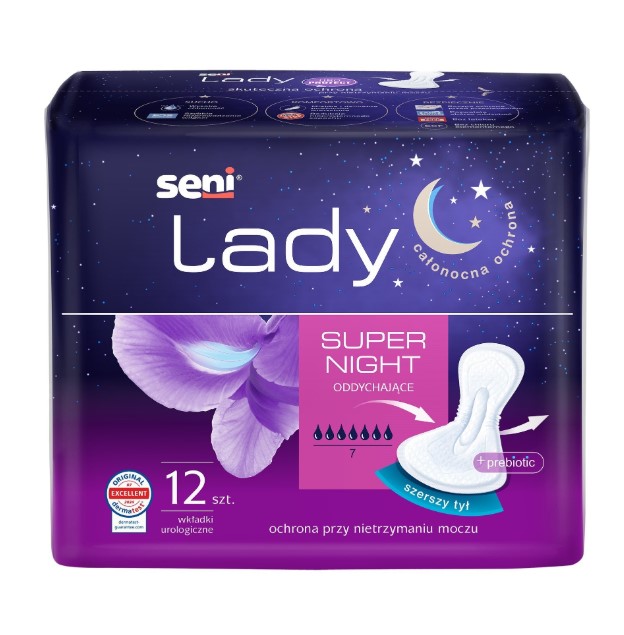 Seni Lady Super Night 12pc tălpi urologice