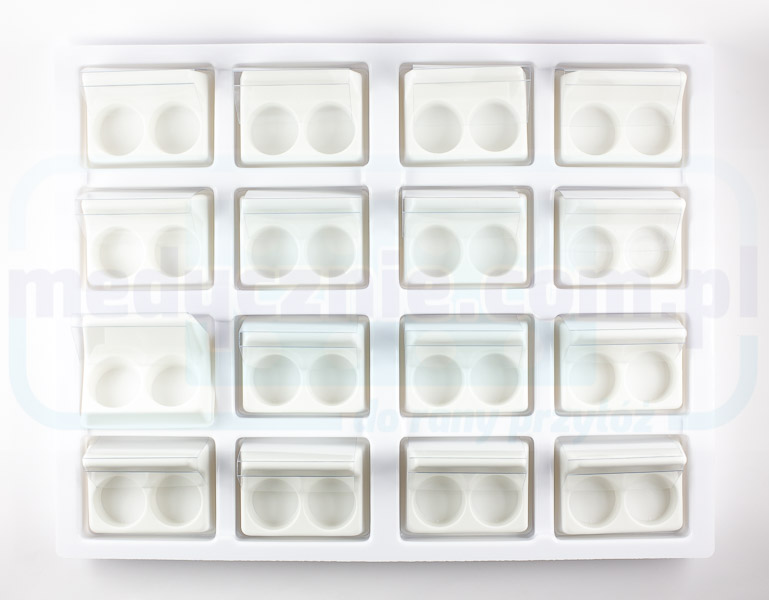 Tavă pentru pahare de medicină pentru 32 de pahare (16x2)