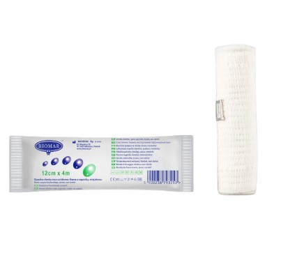 Bandă elastică 4 m*12cm 1 buc Biomar