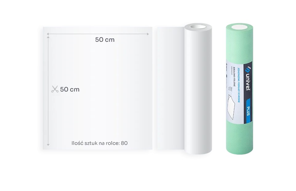 Substrat UNIVEL PLUS 2x hârtie absorbantă 1x folie 50cm x 50m Verde