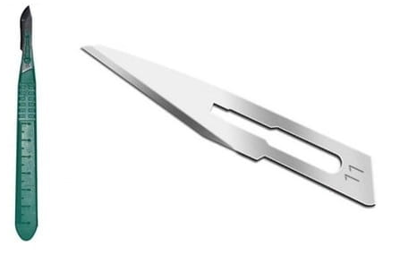 Bisturiu cu mâner nr. 11 10pcs