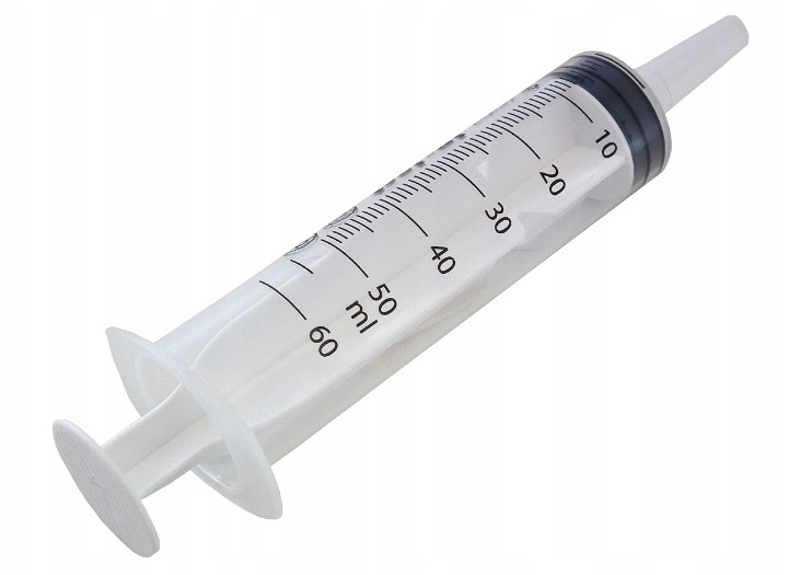 Seringă sterilă i.u. Seringă pentru cateter Luer în 3 părți 50/60 ml 1 buc