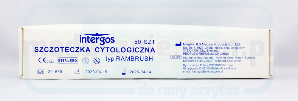 Perie citologică pentru frotiu - dreaptă 1 buc