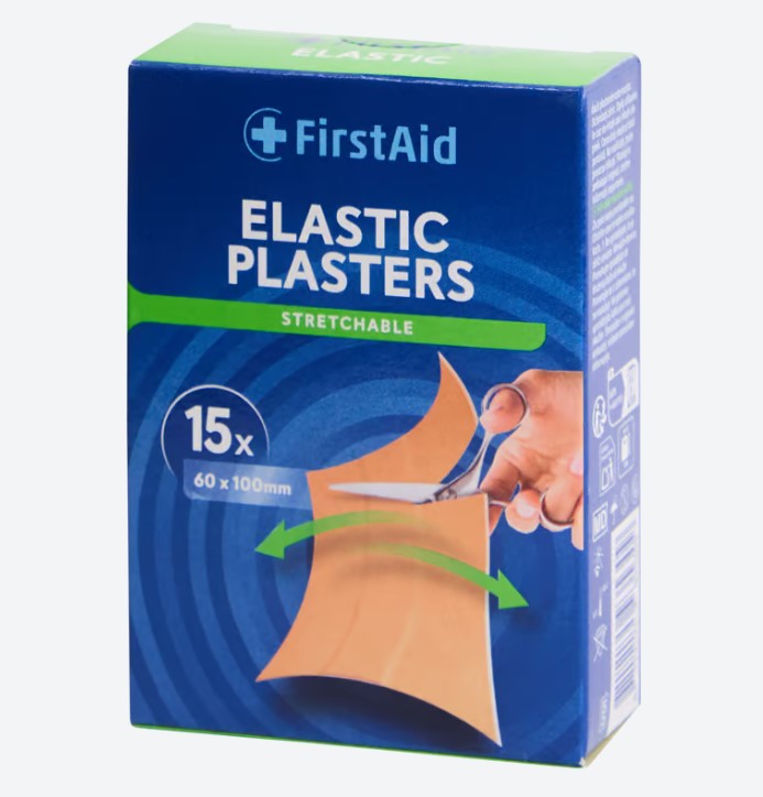 Primul ajutor Tencuială elastică 10 x 6cm a 15pcs