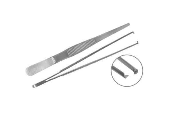 Pensetă chirurgicală metalică 16cm